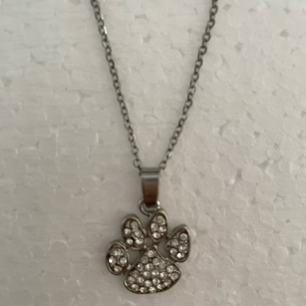 Fantasy Dog paw shaped necklace